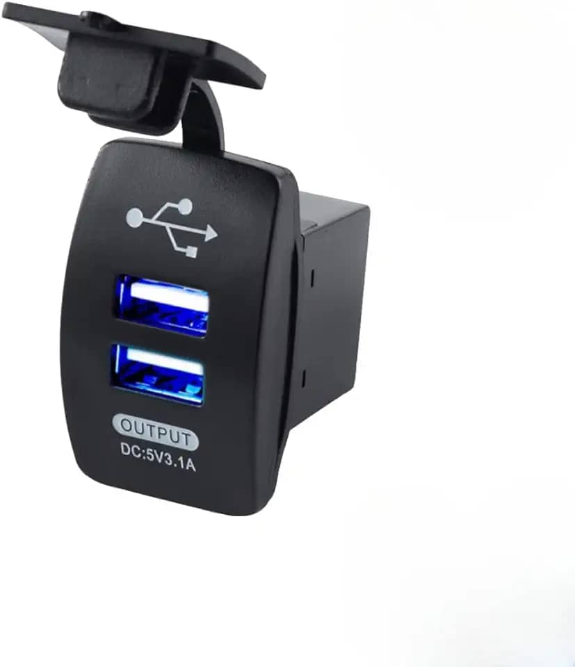 Entrada USB Carregador de Celular para Carro Moto Caminhao Barcos BIVOLT Instalação Fácil