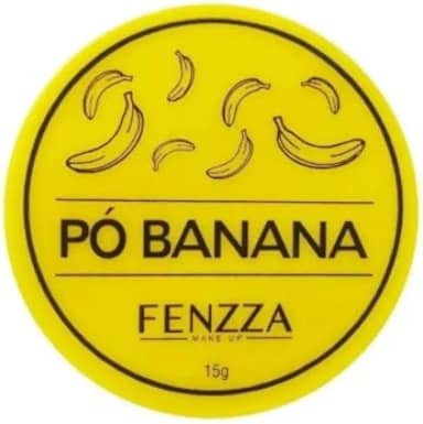 Pó Banana Para Maquiagem Fixador Translucido Finalizador, FZ34014, tb, Fenzza