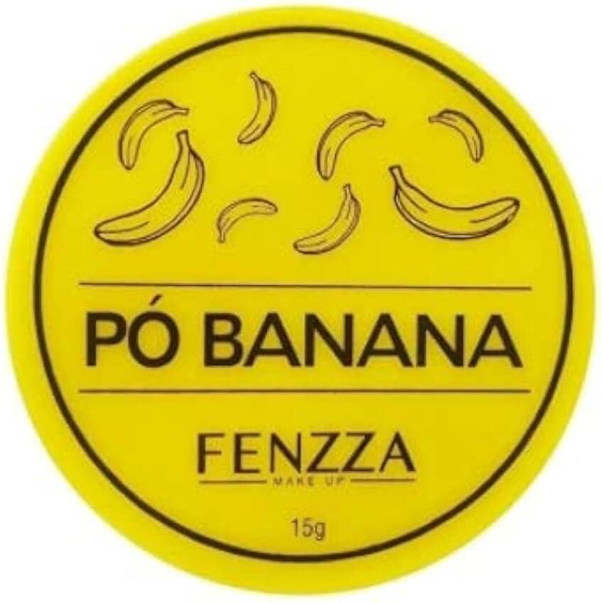 Pó Banana Fenzza - Translucido Fixador Finalizador Para Maquiagem, Absorve Oleosidade, Acabamento Aveludado, FZ34014