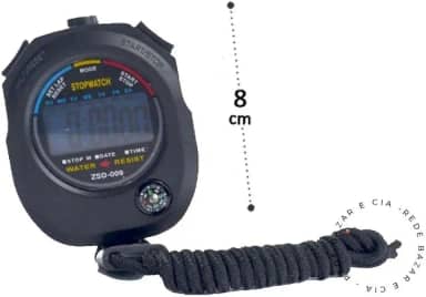 Cronômetro Lcd Digital Mão Corrida À Prova D'água Esportes