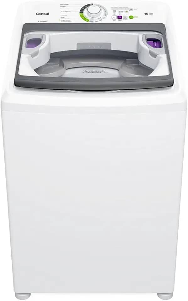 Máquina de Lavar Consul 15 kg Branca com Lavagem Econômica e Ciclo Edredom- CWH15AB 110V