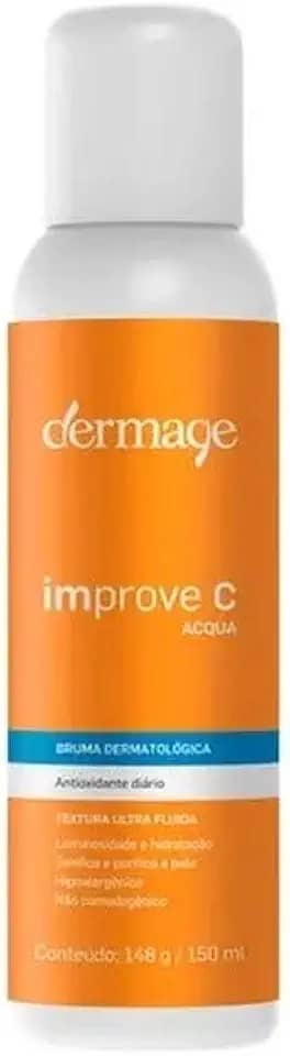 Improve C Aqua, Bruma Facial Enriquecida com Vitamina C Pura e Estabilizada, Ação Antioxidante e Hidratante, Pele Protegida e Radiante, Vegano, 150ml