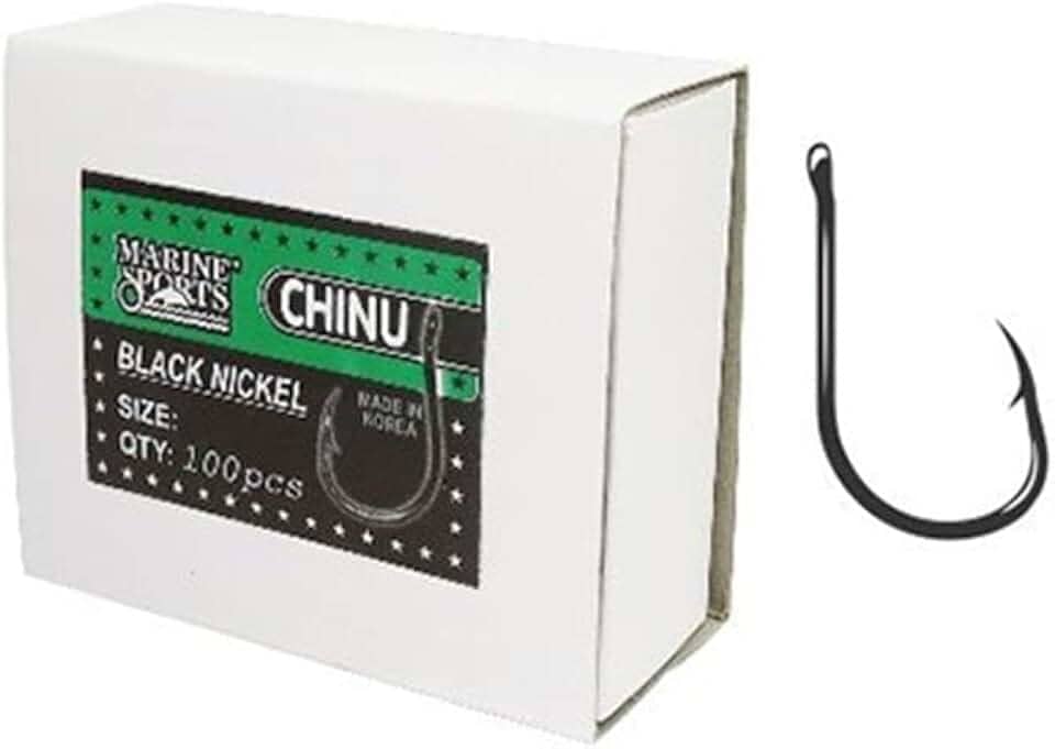 Anzol Chinu Nº 3 Black Nickel Marine Sports - 100 Peças