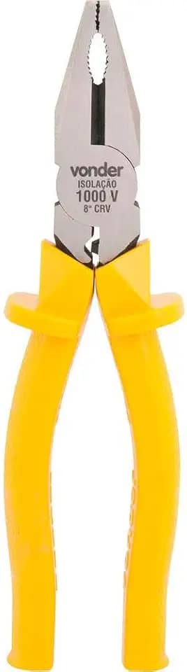 Vonder, Alicate Universal 8", Para Eletricista, Profissional, Crv, 1.000 V.