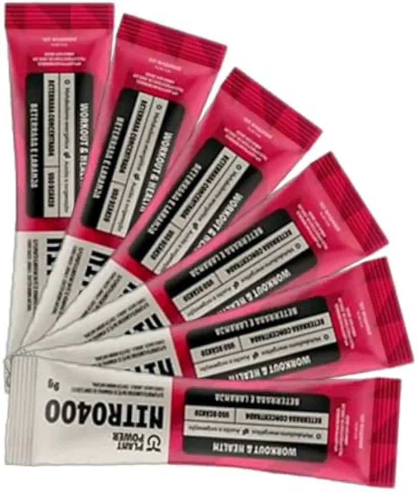 Kit 6X: Nitrato Nitro400 Beterraba e Laranja Sachê Plant Power 9g