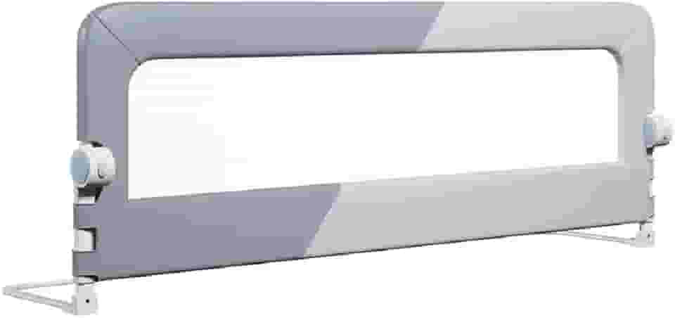 Grade Para Camas com Tela e Proteção Contra Quedas Serve Para Infantil Idosos Bebe Crianças Sono Seguro Tranquilo Escolha seu Tamanho e Desenho Azul/Cinza - Lojas Tahara (150cm, Modelo U)