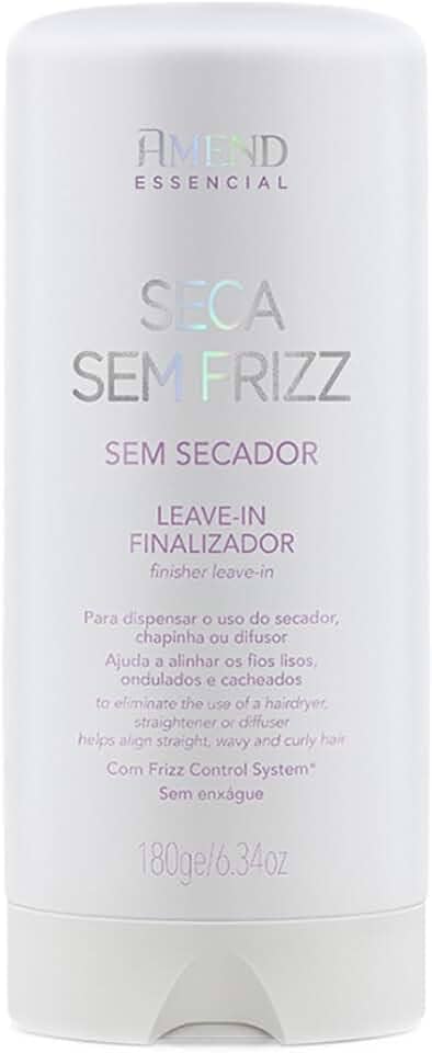 Leave In Finalizador Amend Seca Sem Frizz Sem Secador Anti Frizz Proteção Térmica e Hidratação 180g