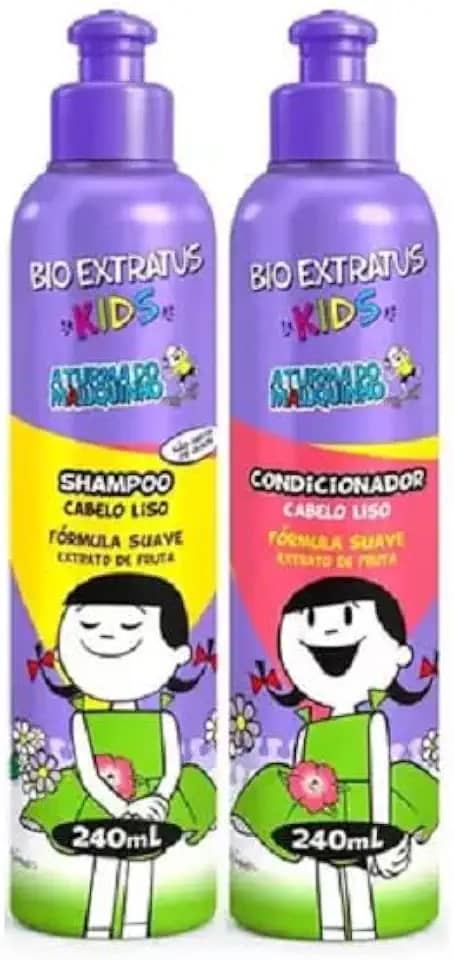 Kit Bio Extratus Kids Cabelo Liso Duo 240ml