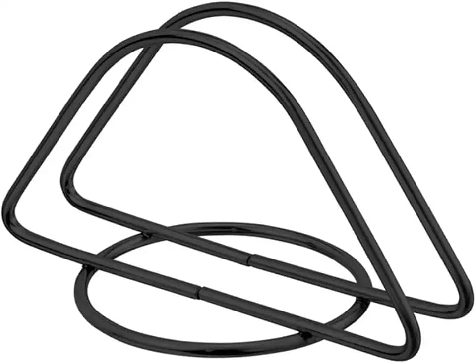 Porta Guardanapo de Mesa Suporte Papel Toalha Preto Organização Cozinha