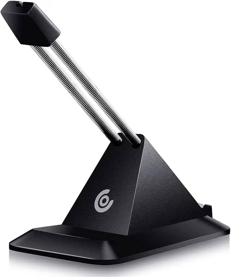 Gerenciamento de cabos de mouse para jogos V2, dispositivo aBell Mouse Bungee V2 para jogos FPS de esportes (preto)