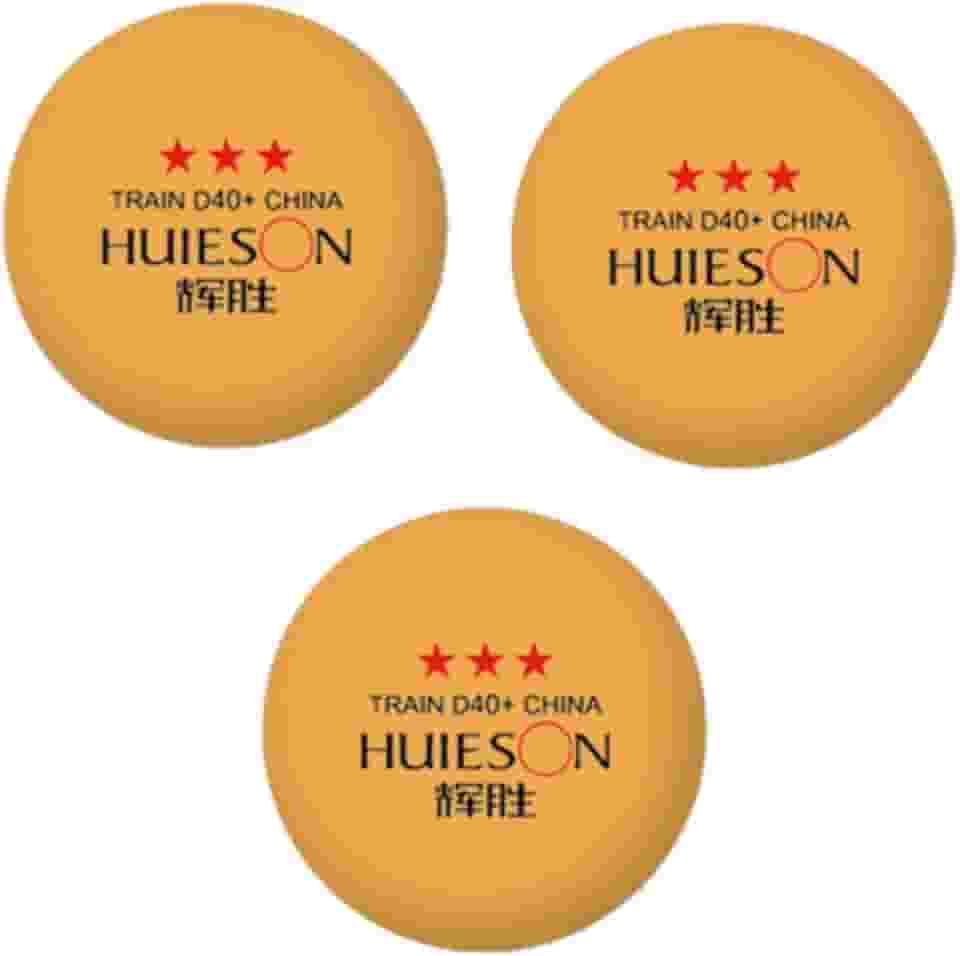 3 Bolas Tênis De Mesa Ping Pong Hueison Profissional(Laranja)