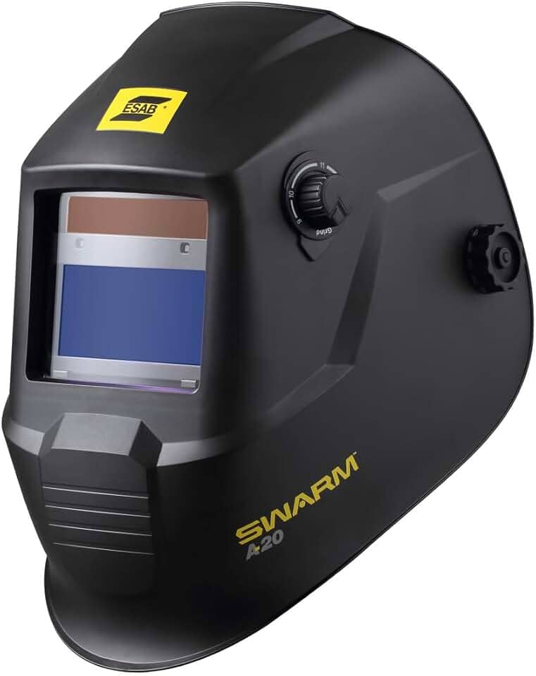 Máscara De Solda Automática Esab Swarm A20 Preto