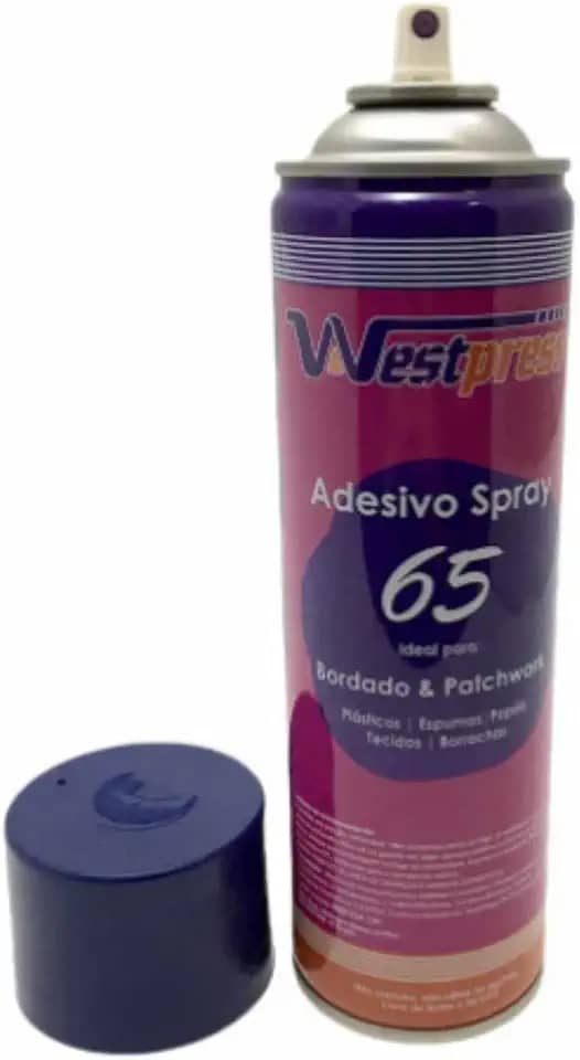 Cola Spray Temporaria Para Bordado Patchwork Artesanato Tecido - 500ml