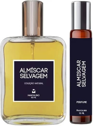 Essência do Brasil Kit Almíscar Selvagem 100ml + Roll On 10ml Masculino