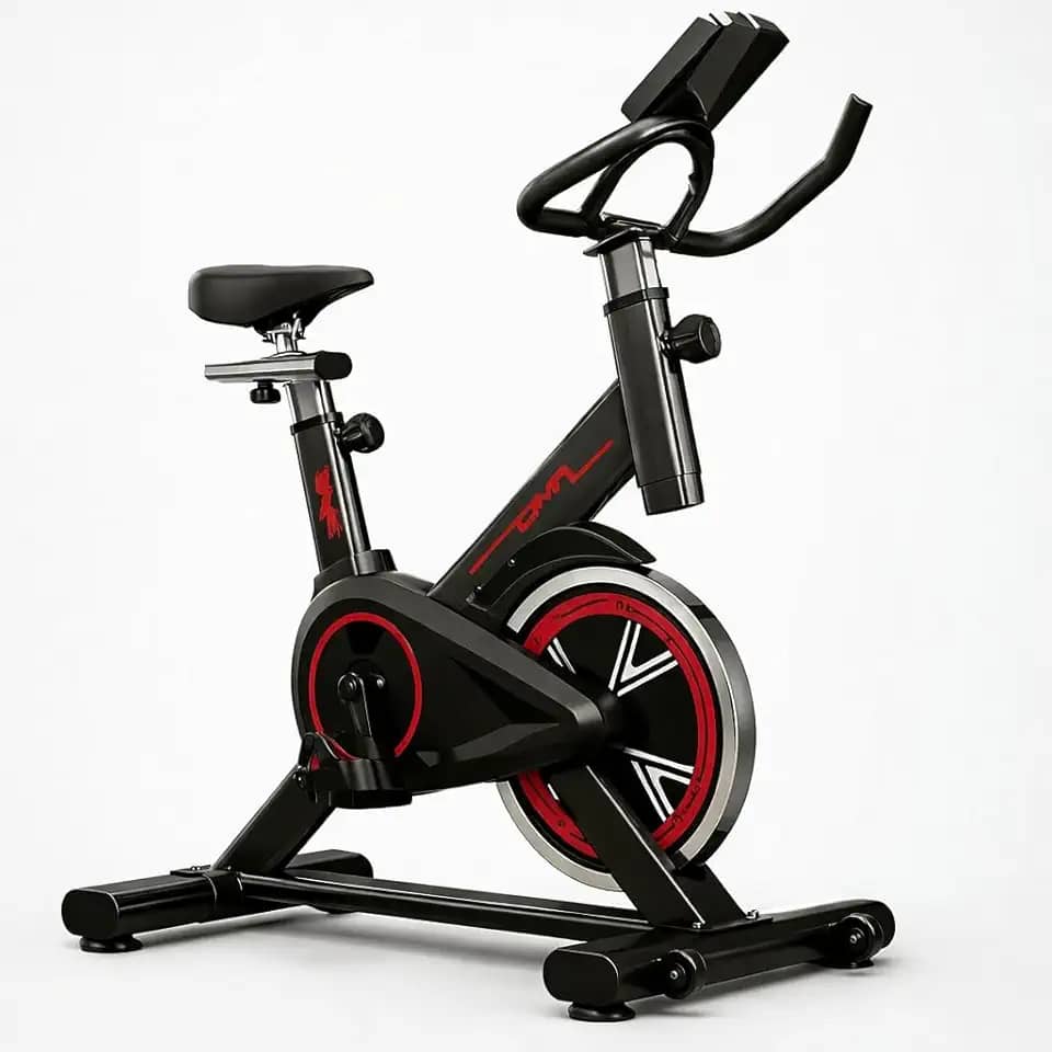 Bicicleta Ergométrica Bike Spinning – Bike Treino em Casa Academia Exercícios Cardio e Emagrecimento Design Confortável e Ajustável Vertical Silenciosa Linha Premium