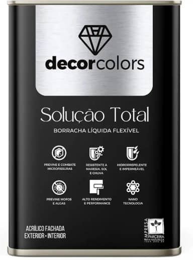Tinta Borracha Líquida Solução Total 21,5kg - Decor Colors (Branca)