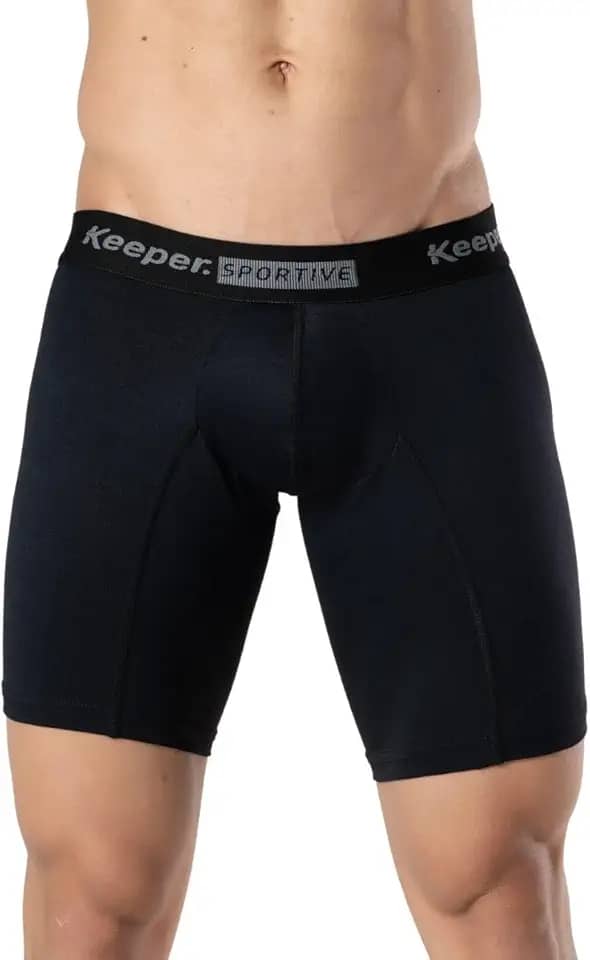 Kit 5 cuecas boxer long leg longa anti assadura esportiva academia corrida treino microfibra (GG (50/52), 5 Preto)
