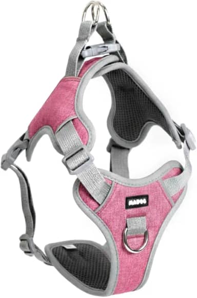 Coleira Peitoral Antipuxão para Cachorro MADOG Comfort (P, Rosa)