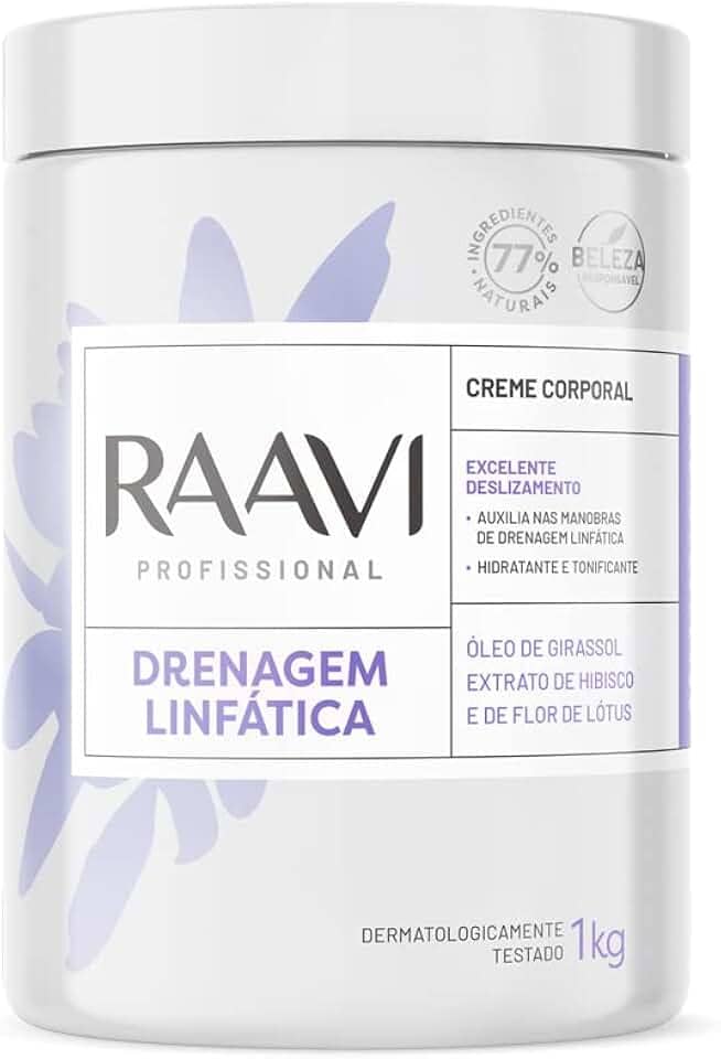 Raavi Creme Drenagem Linfática 1 Kg