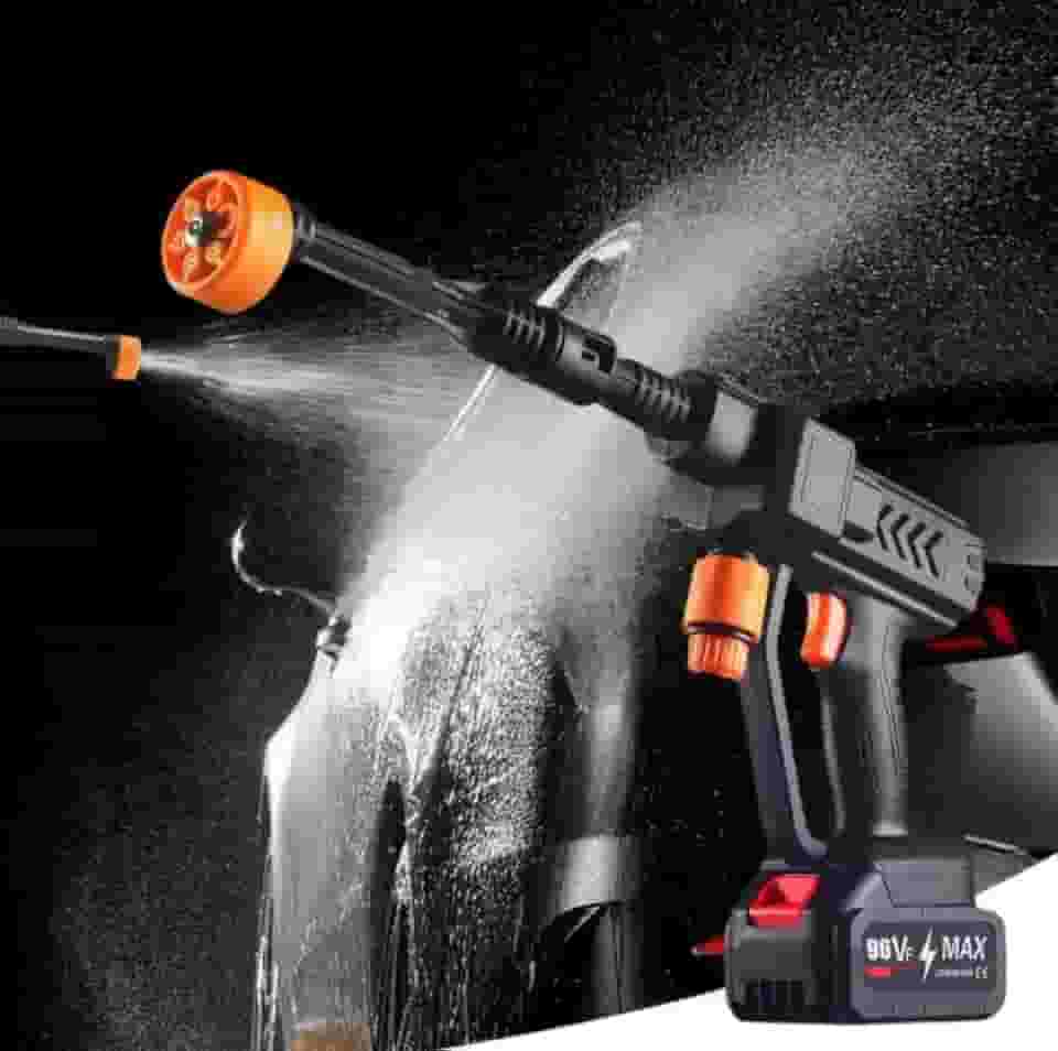 Lavadora de Alta Pressão Portátil Recarregável – Ideal para Carros, Motos e Limpeza Doméstica com Jato Forte e Mobilidade Total