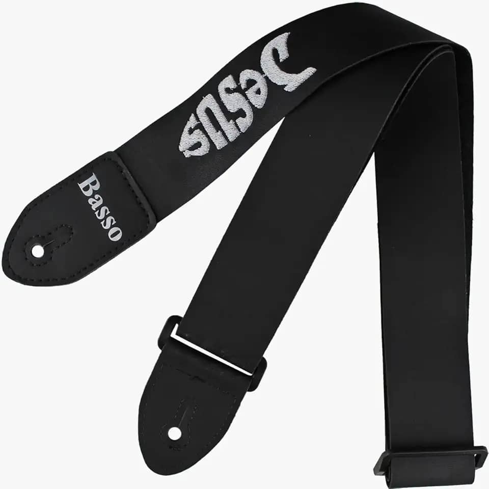 Correia para violão ou guitarra - NY 01 SINT. PEIXE JESUS - Basso