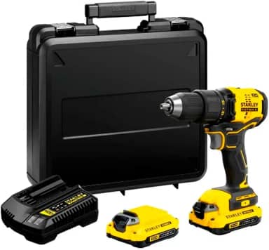 Stanley Furadeira e Parafusadeira MAX Bivolt, Kit com 2 Baterias e Maleta, Modelo SCD700C2K, 20V