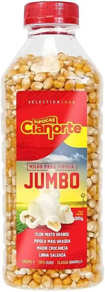 Milho Pipoca Grande Gourmet Tipo Jumbo Butterfly 685g