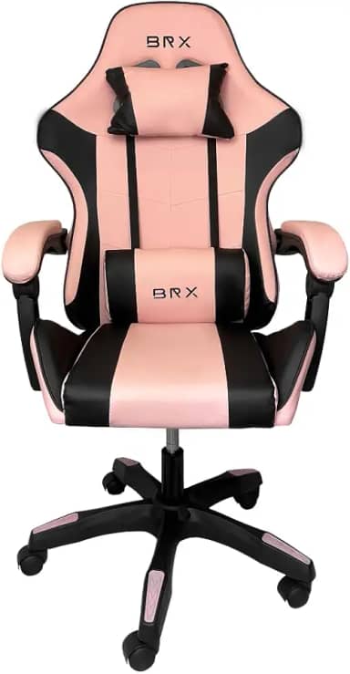 CADEIRA GAMER BRX IMPACT PINK & BLACK