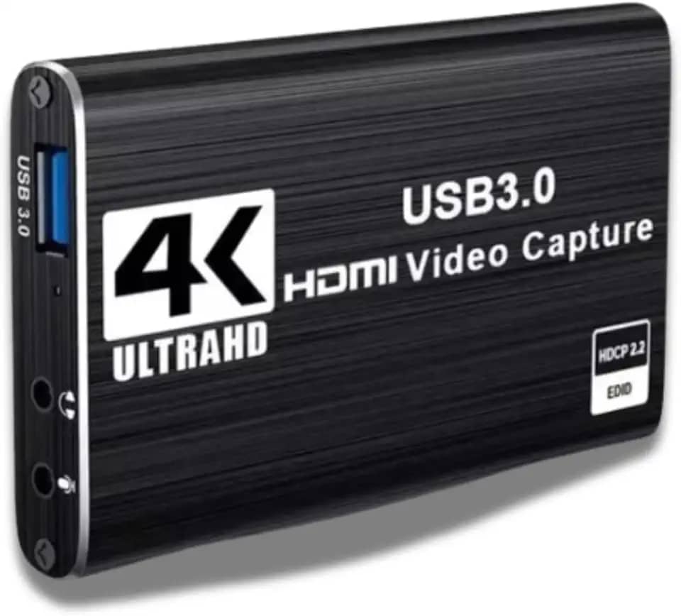 Placa de Captura de Vídeo 4K HDMI USB 3.0, 1080p 60fps, Qualidade Full HD 8X TECH