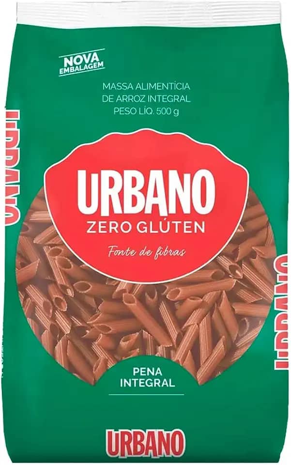 Macarrão de Arroz Integral Penne Urbano 500g