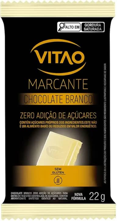 Chocolate Branco Zero Açúcar
