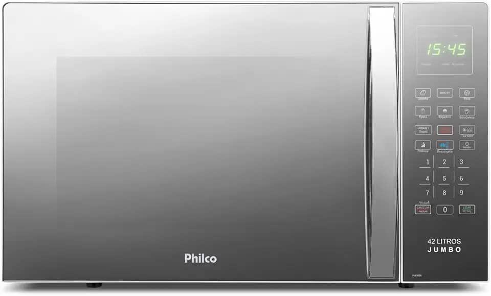 Micro-ondas Philco PMO42EB Jumbo Tira Odor 42L 1560W 127V Espelhado Branco