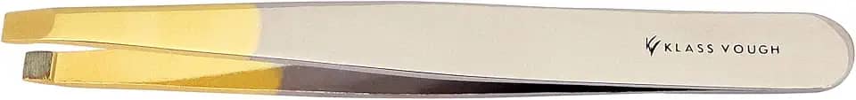 Klass Vough Pinça Reta Ponta Dourada Profissional