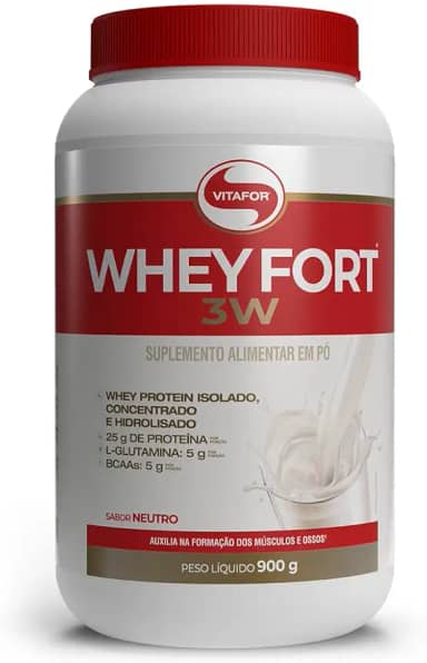 Vitafor - Whey Fort 3W - 900g - Neutro