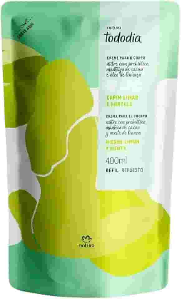 Refil Creme Hidratante Todo Dia Natura Capim Limão e Hortelã 400ml