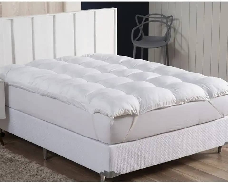 Pillow Top Casal 100% Fibra Siliconada 138x188cm - Tecido Percal Algodão - Muito mais Conforto