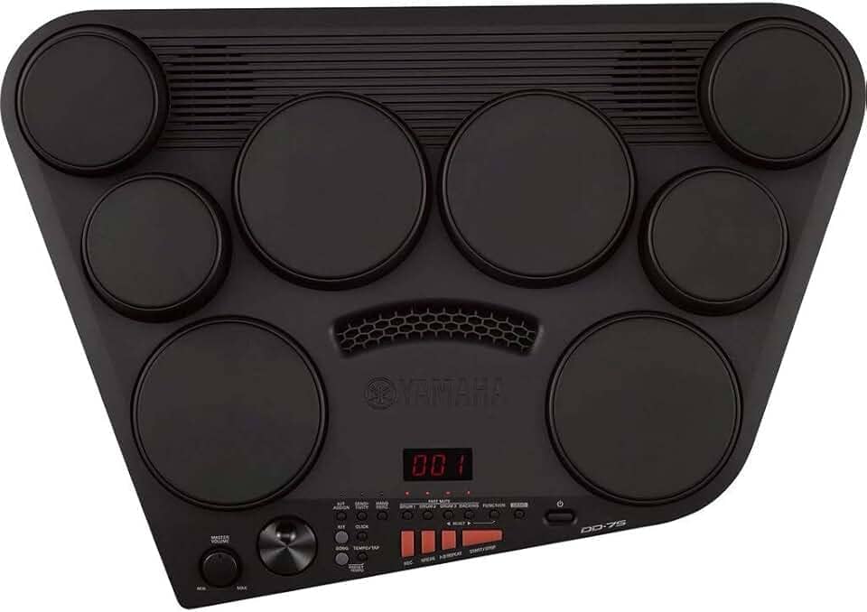 Bateria Eletrônica DD 75 Preta com Fonte Yamaha