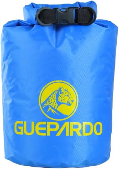 Guepardo, Saco Estanque Keep Dry, Poliéster Ultra Resistente, 10 Litros, Impermeável, Versátil, Ideal para Atividades Outdoor, Azul