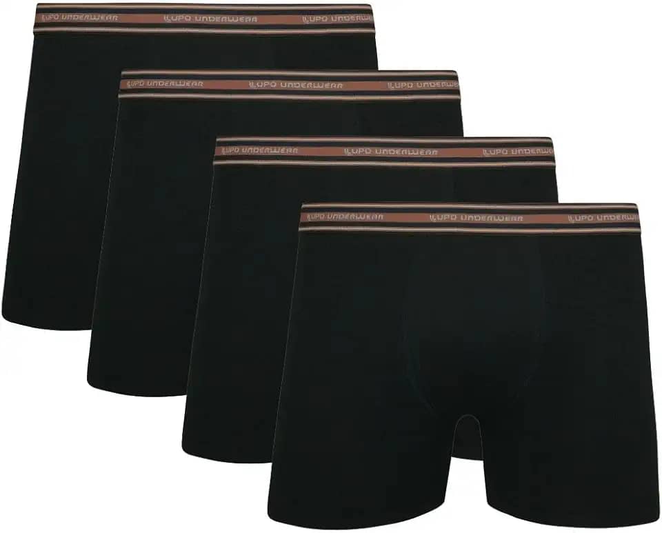 Kit Com 4 Cuecas Boxer De Algodão Da Lupo