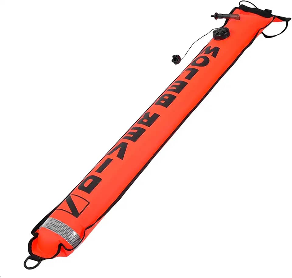 Bóia de Marcador SMB de Mergulho Inflável de Alta Visibilidade de 5 Pés e Este Marcador de Mergulho Inflável é Fácil de Marcar MarkerDiving Marker Marker BuoyDiving MarkerDiving