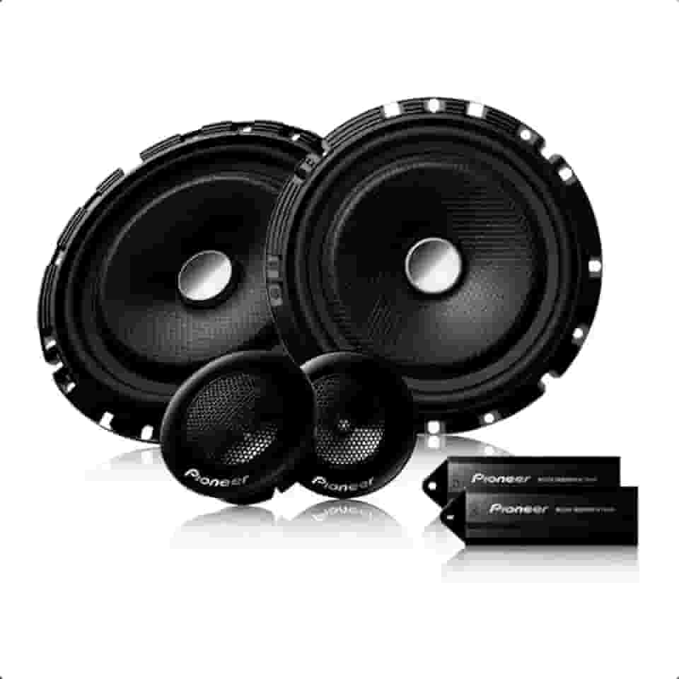 Kit 2-Vias com Alto-Falantes de 170mm(6-3/4') Tweeters Crossover 60W RMS 4 OHMS Pioneer-TS-C1730BR