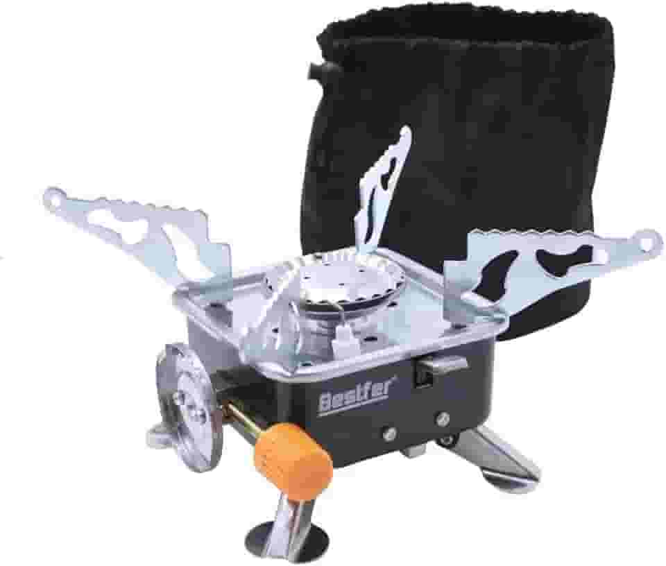 Fogareiro Portatil Dobravel Fogão a Gas para Camping e Viagem Bestfer BFH3007