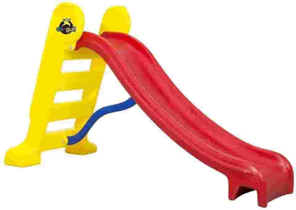 Escorregador Médio Canguri com 3 Degraus Rampa Vermelha