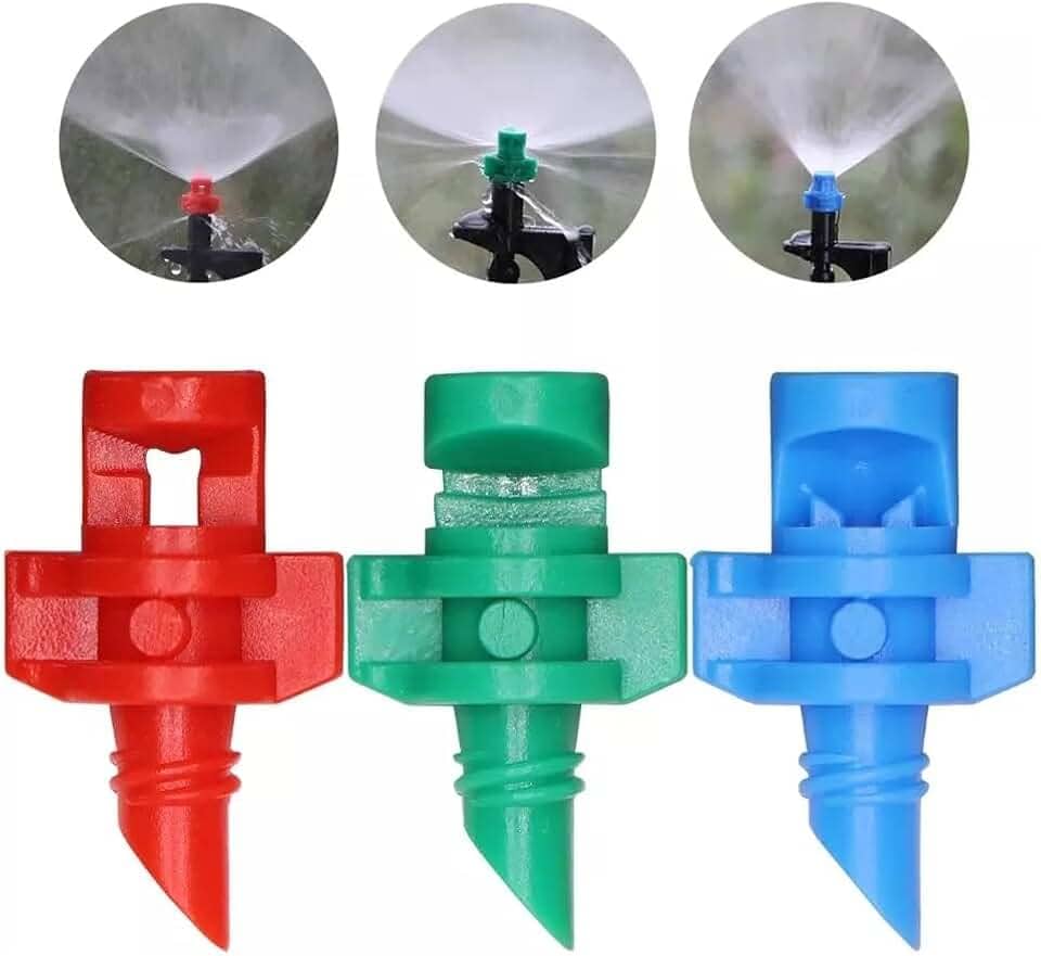 Bico Micro Aspersor Spray Estático Irrigação 90º 180º 360º De Jardim (25, Azul 90º)