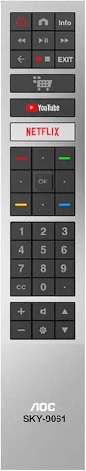 Controle Remoto TV AOC Led Smart 4k - Youtube Netflix