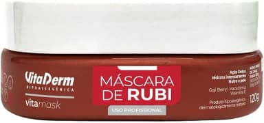 Vita Derm Máscara de Ouro Vita Mask, Tratamento Facial Hidratante com Ácido Hialurônico e Óleo de Argan, 120g