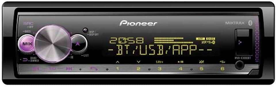 Som automotivo Pioneer MVH X3000 com USB e bluetooth