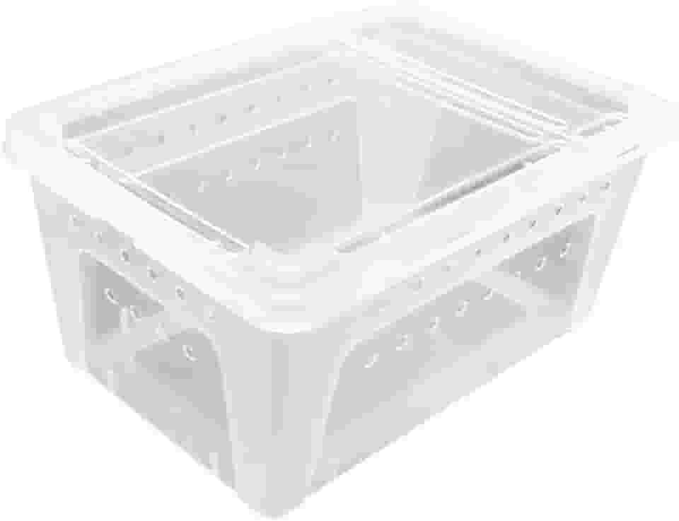 Terrário de répteis, recipiente para tartarugas, habitat para tartarugas, terrário para répteis, gaiola para sapos, tarântulas, aranhas, tartarugas, Claro