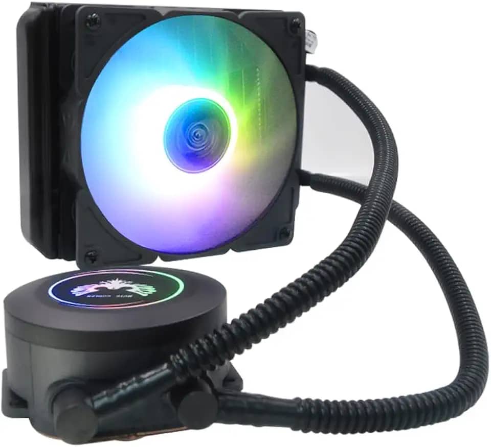 Water Cooler 120mm LED RGB para Processador AMD e Intel LGA20XX 1366 115X Fm2 Am4 Am5