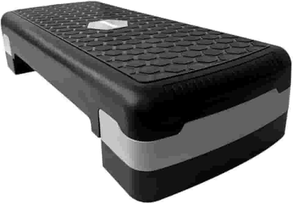 Step Ajustável para Exercícios Funcionais – Plataforma Antiderrapante, 2 Níveis (12 cm / 15 cm), 70 × 30 cm, Polietileno